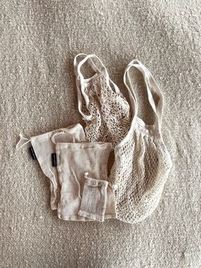 Zero Waste Reusable Cotton Mesh Bags